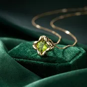 14K Yellow Gold Peridot Pendant