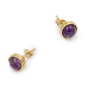 Iris - Amethyst Beaded Earrings