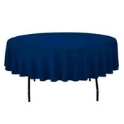 102″ Round Linen – Navy Blue