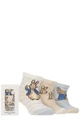 Babies and Toddler 3 Pair Beatrix Potter Peter Rabbit Gift Boxed Cotton Socks