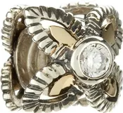 Chamilia Flowering Gem 14K Gold & Sterling Silver Charm