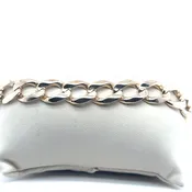 10K Yellow Gold Curb Chain Heavy Men's Bracelet