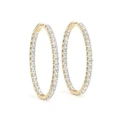 1.2 Inch 4 Prong Oval Hoop