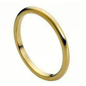 2mm Yellow Tungsten High-Polish Domed Band