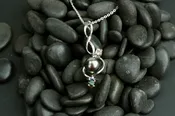 14k white gold Ciara Pearl of Symphony Pendant - One of A Kind designed by Stark Jewelers — Stark Jewelers
