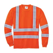 CornerStone ANSI 107 Class 3 Long Sleeve Snag-Resistant Reflective T-Shirt