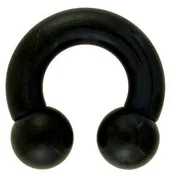 0g Black Circular Barbell