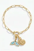 24/7 Paperclip Chain Charm Bracelet