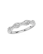 14KW Scalloped Diamond Band