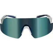 3M Blue/White Frame Safety Glasses with Mirrored Lenses