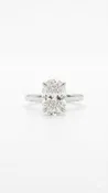 14K White Gold 3 1/8cttw Lab Grown Diamond Hidden Halo Engagement Ring
