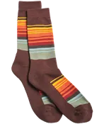 Great Smoky Mountains Stripe Cotton Crew Sock