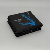 Clarks Hill Lake Slate Coaster Set