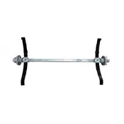 1500 lb PWC Trailer Axle w/ 545 Hubs and Springs HF 50.5 SC 41.18, Galvanized