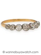 14K YG/18K WG Mine Cut Diamonds