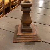(1/2) Wood Candle Holder