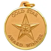 1 1/4 inch Gold Star Award E9990G