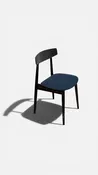 Mid-century Modern Denim Accent Chair — SANITHRIFT