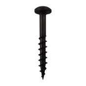 100 Pieces # 8-11 X 1 1/4" Phillips Pan Head Coarse Thread Black Phosphate/Wax Screws