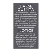AC Hotel Parking Sign - Liability Notice (Bilingual)