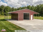 48'WX30'LX12'H STRIAGHT ROOF BARN STYLE SKU 159