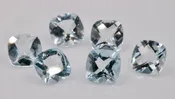 5mm Aquamarine Cushion Gemstone - Sky Blue Gemstone