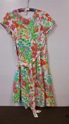 Multi-color Floral Wrap Dress
