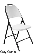 4 - Correl Heavy Duty, Commercial Injection Molded Folding Chairs 4 per carton