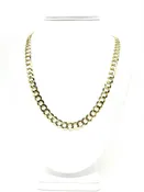 10K 12mm Solid Curb Chain