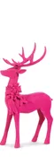 14" Flocked Deer
