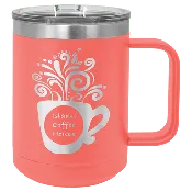 15 oz. Stainless Steel Vacuum Insulated Mug with Slider Lid