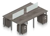 48″ Modular Workstation Set – Ergonomic Office Furniture