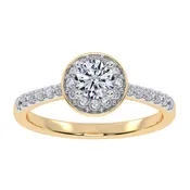 10K 0.50CT Lab Grown Promise Ring