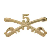 Army 5th Cavalry Cross Sabers Cap Device