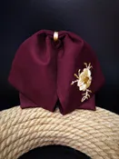 3D Floral Embroidered Charro Bow ( 35 )