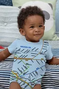 Baby Brooklyn Map Rompers