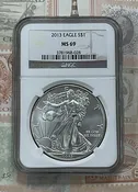 MS69 Graded American Silver Eagle Random Year NGC/PCGS/ANACS — First State Coins