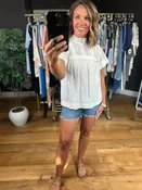 Above Average Lace-Detail Top