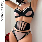 Woman Sexy Wear Set Women Bra Lingerie Transparent Underwear for Lady