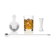 4-Piece Stainless Steel Mixologist Barware Set