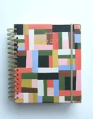 2027 Spiral Bound Planner with Patchwork Motif
