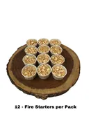 Fire Starters 12-Pack | All-Natural 20-Minute Burn | Local MN Pick Up Only