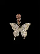 BUTTERFLY DIAMOND PENDANT — Rehobot Jewelry