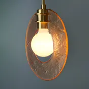 Auralith Pendant | Sculptural Linen Glass Lighting | Neptune Glassworks | NEPTUNE GLASSWORKS