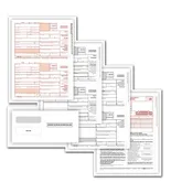 ABC 1099-NEC Tax Forms &amp;amp; Envelope Kit, 3-Part Filing Set, 50 Sets Pack, Includes Copies A, B &amp;amp; C, 1096 Transmittals