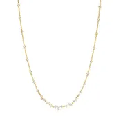 14K Gold Cluster Diamond Necklace