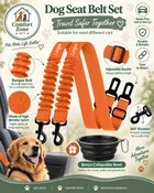 Adjustable Dog Car Seat Belt with 360° Rotation Safety Clip – Universal Pet Vehicle Restraint for Dogs