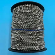 #10 Nickel Plated Brass Ball Chain - 500ft/Roll