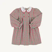 Della Marie Dress - Richmond Red and Kiawah Kelly Green Gingham/Worth Ave White by The Beaufort Bonnet Company