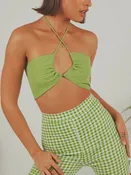 Angel Like You Crop in Lime by PEPPERMAYO